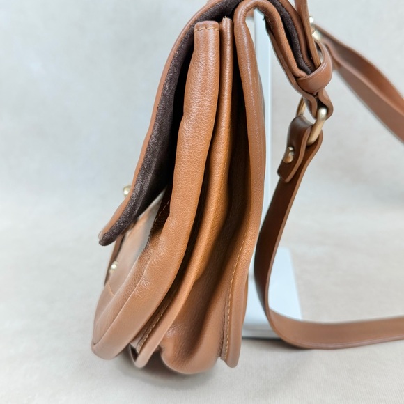 Longchamp Brown Pebbled Leather Crossbody / Shoulder Bag | Adjustable Strap - Picture 11 of 17